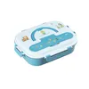 Kids Lunch Box Food Containers Microwavable Bento Box Cartoon School Snack Storage Boxes With Spoon ZZA3447