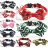 9 Colors Fashion Cat Collar Breakaway with Bell and Bow Tie Adjustable Safety Kitty Kitten Set Small Dog Collars size Blue