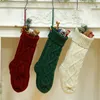46CM gestrickte Wolle Home Weihnachten Wanddekorationen Geschenk Socken Set Urlaub Innendekoration Socke