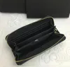 Women wallet black Zig Zag Credit card holder leather long zipper marmont Coin purse Fashion love clutch GUI4578216R