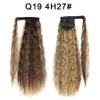 22Inch 100G Queues de Cheval Synthétiques Wrap On Clip Extensions de Cheveux Pièces Fibre Haute Température