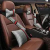 1 Paar Luxe Auto Hoofdsteun Kussen Unisex Ademend Auto Neksteun Hoofdsteun Kussen Kussens Linnen Materiaal Stuurwiel Covers