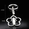 2021 Cute Flower Girl Silver Color Stainless Steel Keychain for Women Fashion Key Chain Jewelry llaveros para parejas K612125 G1019