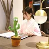 Dockor Cactus Plush Toy Electric Singing 120 låtar dansar och vridning Lysande inspelning Att lära sig att tala födelsedagsgåvor Kreativa ornament