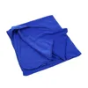 Serviette 4 pièces grande microfibre sport bain salle de sport séchage rapide voyage natation camping plage, 2 rouge bleu marine