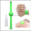 Andra hem Gardenother Housekee Organisation Refillable Sile Wristbands Hand Sanitizer Armband Wearable Sanitizering Dispenser Travel Wit Wit Wit