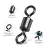 100pcs/box Fishing Barrel Bearing Rolling Swivel Solid Ring LB Lures Connector 18 Size Fish Tackle Accessories Tool