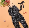 Girl Suspender Jumpsuit Girls Casual Sling Rompers Sets Love Heart Pattern Lovely Fashion Baby Clothing 21 5yp J2