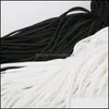 Shoe Parts & Accessories Shoes 2021 Manufacturers Wholesale Round Polyester Shoelaces Outdoor Mountaineering Basketball Black Drop Delivery