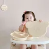 Bébé Silicone Assiette À Manger Sûr Solide Mignon Dessin Animé Enfants Plats Aspiration Toddle Formation Vaisselle Sans BPA Enfants Nourrir Bols G1210