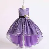 Neues hochwertiges Baby-Spitzenprinzessinkleid für Mädchen, elegantes Geburtstagspartykleid, Mädchenkleid, Weihnachtskleidung für Babys, 2–12 Jahre, G1129