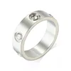 Designer de alta qualidade Titanium Steel Ring Jewelry Homem Promessa de Casamento para Mulher Presente de Aniversário