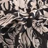 Pseewe dames broek za riem zwart print hoge getailleerde broek voor vrouwelijke vintage baggy rechte wijde beenbroek vrouw ritsvlieg q0801