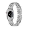 Роскошный бриллиант Rhinestone Bling Blapt для Bling для Apple Watch Band 38 мм 42 мм из нержавеющей стали металлический браслет для IWatch 5 6 SE 40 мм 44 мм