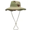 Cloches Dromirow B206 Outdoor Bucket Hat Military Army Camouflage Tactical Cap Climbing Hunting Wide Brim Sunshade Fisherman