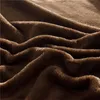 Warm Bed Sheet on Elastic Band for Winter Use Soft Thick sabanas cama 150 Queen Size Coral Fleece Bed Sheets 180x200 210626