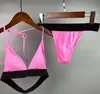 Nieuwe Badpak Bikini Set Dames Mode Pad Badmode Zwart met Goud Snelle verzending Badpakken Sexy pad tags