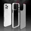 Transparent Acrylic Mobile Phone Cases Anti-drop Fashion Clear Covers Shockproof TPU Matte Protection Camera for iPhone 12 Mini 11 Pro Max