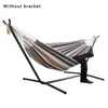 Summer Single Double Hammocks Without Bracket Thicken Widened Outdoor Garden Camping Travel Canvas Hanging Chair Swings Bed Camp Furniture