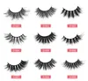 Mink False Lashes Mjuk naturlig tjock Fake Eyelash Extension Beauty Tools 16 Stilar 3D Mink Eyelashes Vendor