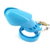 Bleu CB6000 CB6000S Dispositif de Chasteté Masculine Pénis Manches Serrure Cage de Chasteté Anneau Mâle Anti-masturbation Sex Toys pour Hommes G7-3-6 210323