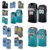 New Printed Custom MemphisGrizzliesJersey Ja 12 Morant Jaren 13 Jackson Jr. Marc 33 Gasol City Swingman Edition Breathable Basketball Jerseys