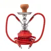 Hookah Set Water Pipe Double Pipes Arab Stainless Steel And Aluminum Alloy Cool Colorful Shisha Bar KTV Stem Hookahs glass Smoking Accessories