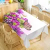 Europe nappe papillon orchidée anti-poussière dîner tissu rectangulaire décoration de mariage couverture Textiles de maison 210724