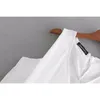 moda donna scollo a V colore bianco nero camicetta pieghettata camicia senza maniche posteriore bowknot chiffon femininas chemise top LS3264 210420