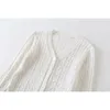 elegant ladies knitwears summer white casual women knitted sweaters v neck fashion female knits soft girls cardigans 210430