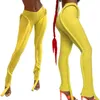 żółte legginsy dla dziewcząt
