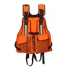 Acessórios para colegas salva -vidas Acessórios para canoa Adultos Mesh caiaque de caiaque NATAÇÃO NATAÇÃO DE NATAGEM AJUSTÁVEL PASSOLAÇÃO JAPETA MULTIFICANTE DE POCKET Zipper Sport Rafting