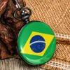 Cep Saatleri Chic Brezilyalı Tasarım erkek Izle Zarif Büyük Beyaz Kadran Yüksek Kalite Alaşım Kalın Zincir Kolye