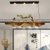 Дзен Новый Китайский Подвесной Лампа Ресторан Дизайнер Отель Villa Чайные Лампы Личность Креативные Подвески Светает Три Свет