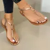 Frauen Sandalen Clip Toe Damen Schuhe T-gebunden Ankle Strap Große Größe Femmes Sandales Strand Casual Weibliche Sommer 2021 schuhe Neue