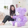 80 cm mignon ours violet jouets en peluche de haute qualité en peluche beaux animaux ours en peluche poupées pour camarade de classe enfants cadeaux de remise des diplômes