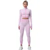 2pcs безжалостные жесткие женщины йога наряды Fitness Women039s Трептатный костюм с длинным рукавом.