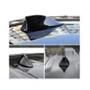 Universal Car Roof Black Shark Fin Antenna Cover AM FM Radio Signal Aerial Adhesive Tape Base Fits Most Auto Cars SUV Truck