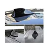 Universal bil tak Vit Shark Fin Antennskydd AM FM Radio Signal Aerial Adhesive Tape Base Passar Most Auto Cars SUV Truck