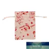 20pcs Gift Bags Christmas Pouch Fabric Wedding Linen Cotton Kit 10*14cm Storage Factory price expert design Quality Latest Style Original Status