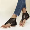 Sandals 2021 Summer Women's Casual Fashion All-Match Simple Sime Plat-Rhinestone Flat Women ZZ108