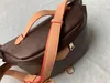 Nyaste Stlye Famous Bumbag Cross Body Fashion Shoulder Bag Brown Midjeväskor Bum Unisex Midjeväskor #M43644 Storlek 37x14x13cm 0022