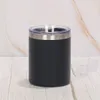 10oz Draagbare Kleurrijke Mok Roestvrij staal Dubbele Muur Vacuüm Geïsoleerde Koffiekop Solid Color Travel Tumbler Q