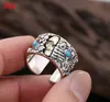 2021 925 sterling skull head punk retro Thai silver fashion men's ring