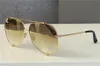 새로운 패션 선글라스 23007 탈론 남자 디자인 금속 빈티지 안경 파일럿 프레임 UV 400 렌즈 야외 안경 최고 품질