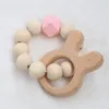 Baby Sile Stillarmbänder Holz Beißring Sile Perlen Zahnen Holz Rasseln Spielzeug Baby Beißring Armbänder jllRay bdetrade 143 Z2