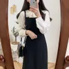 [EQW]ビンテージドレス長袖サンドレス女性ES Robe Vestido Plusサイズ夏の女の子渤国パーティーメス210510