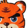 Havlu Nakış Karikatür Kaplan Şönil Yama Kumaş Özel Giyim Çantası Sırt Çantası için Hayvan Sticker Büyük Boy Patchwork Aplikler Dikmek