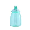 Bouteille d'eau de grande capacité de 1300ml pour Sports de plein air, avec sangle en paille, autocollant créatif et mignon, tasse Portable en plastique pour enfants