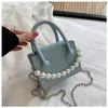 Borsa per telefono Borsa per cellulare da donna casual stile occidentale Tracolla per cellulare Piccola catena di perle portatile semplice femminile